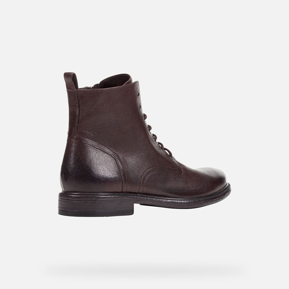 Botas Geox Homem Marrom Escuro - Terence - OWXPH4908